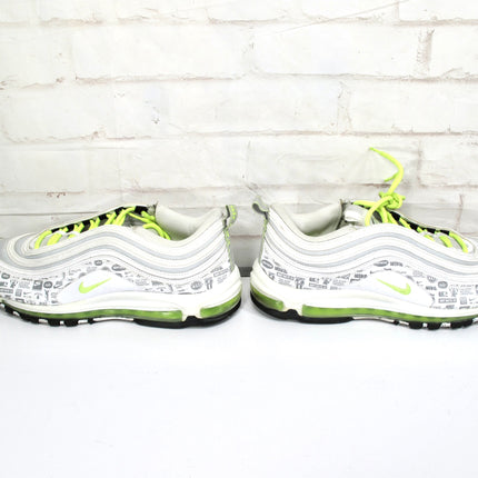 Nike Air Max 97 White-Volt-Black-Platinum Reflective Logo Mens Size 13 DH0006-100