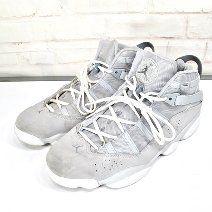 Nike Air Jordan 6 Rings Wolf Grey White Cool Grey 322992-009- Men's Size 13
