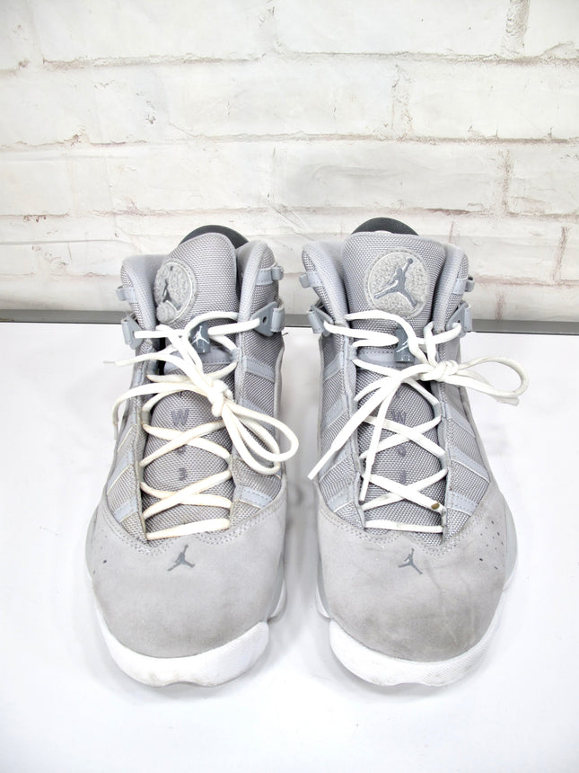 Nike Air Jordan 6 Rings Wolf Grey White Cool Grey 322992-009- Men's Size 13