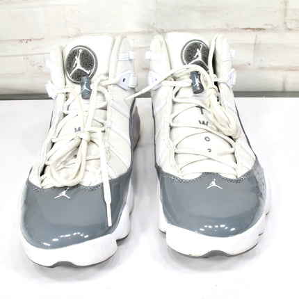 Nike Air Jordan 6 Rings Mens Size 13 Cool Grey White Shoes 322992-121