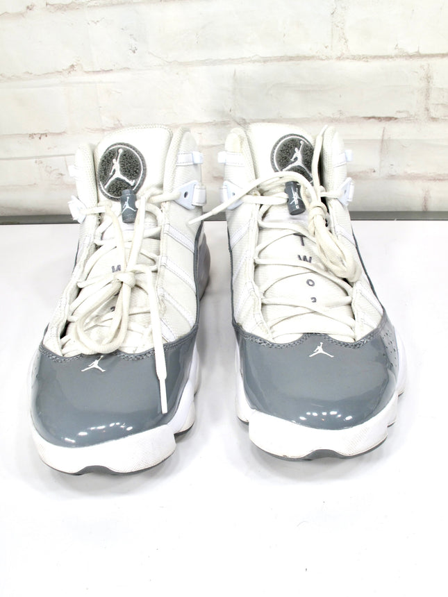 Nike Air Jordan 6 Rings Mens Size 13 Cool Grey White Shoes 322992-121