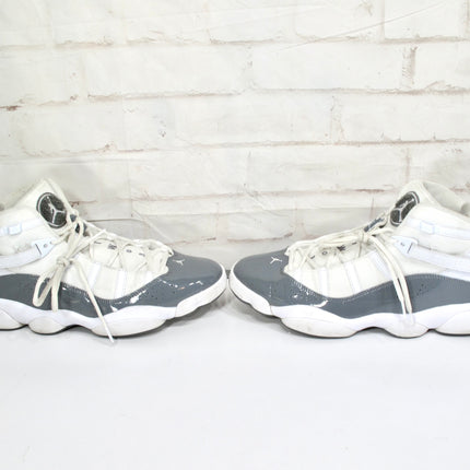 Nike Air Jordan 6 Rings Mens Size 13 Cool Grey White Shoes 322992-121