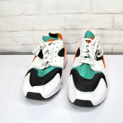 Nike Air Huarache Miami Hurricanes White Green Orange DD1068-111 Men's 13