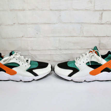 Nike Air Huarache Miami Hurricanes White Green Orange DD1068-111 Men's 13