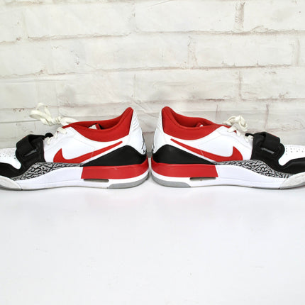NIKE Air Jordan Legacy 312 Low Men's White Black Wolf Grey Fire Red Size 11.5