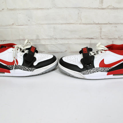 NIKE Air Jordan Legacy 312 Low Men's White Black Wolf Grey Fire Red Size 11.5