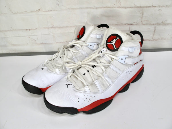 Nike Air Jordan 6 Rings Cherry White Black 322992-126 Men's Size 13