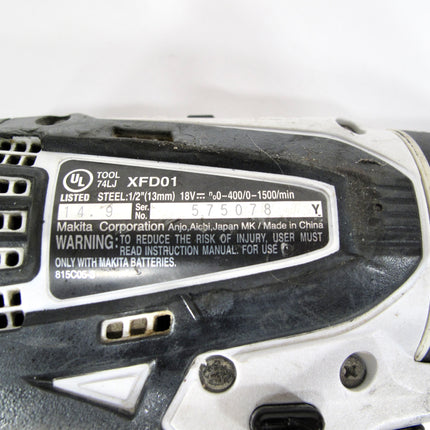 Makita XFD01 18V Lithium Ion 1/2" Cordless Drill Driver Tool Only