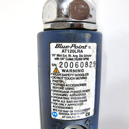Blue-Point® by Snap-on AT120LRA 1/4” Right Angle Extended Mini Air Die Grinder