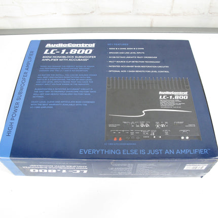 AudioControl LC-1.800 800w RMS Monoblock 1 Channel Amplifier Amp Bass Processor