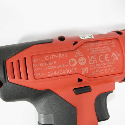 Snap-On CTPP861 14.4v Micro-Lit Brushless Cordless Polish Surface Prep Tool
