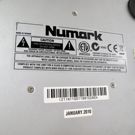 Numark V7 Itch Professional DJ Turntable Controller Interface