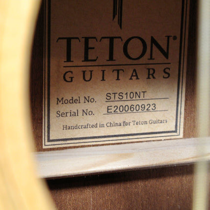 Teton STS10NT Dreadnought Acoustic Guitar - Mahogany Back & Sides