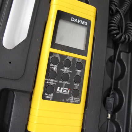 UEi DAFM3 CFM Anemometer Airflow Meter HVAC Tool w/ Case & Vane Sensor