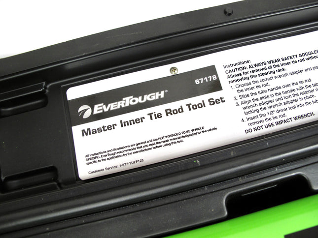 EverTough 67178 Master Inner Tie Rod Tool Set Kit With Case
