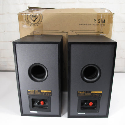 Klipsch Reference R-51M 8-Ohm 340W Max 85W RMS Black Bookshelf Stereo Speakers Pair