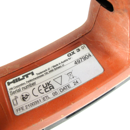 Hilti GX 3 Gas-Actuated Fastening Tool Nail Gun Cordless Nailer