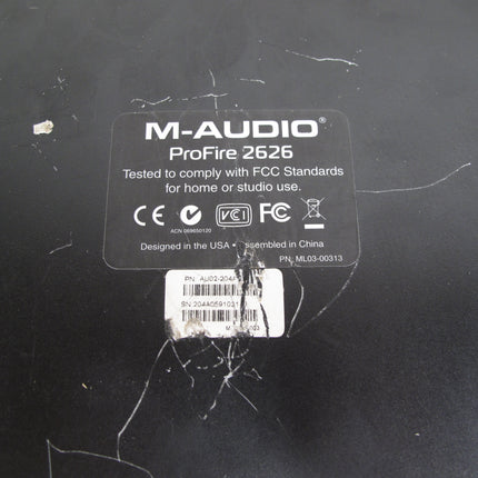 M-Audio ProFire 2626 24 Bit 192 Hz Firewire Audio Recording Interface w/ Power Adapter