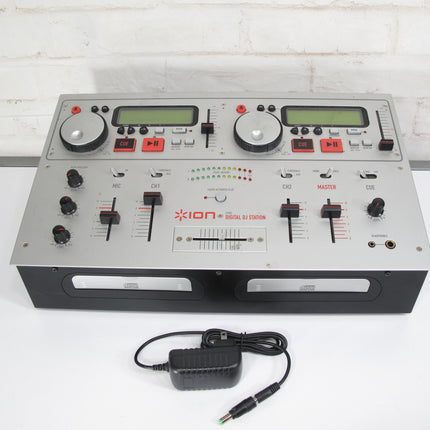 Ion Portable Station iCD02 Dual Deck DJ CD Player Mixer Combo