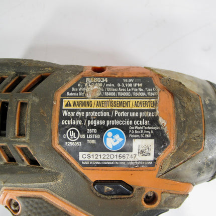RIDGID R86034 18-Volt Lithium-Ion 1/4 in. Cordless Impact Drive Bare Tool