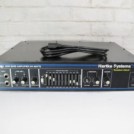 Hartke 2000 200 Watt Amplifier 10 Band EQ Active/Passive Input Bass Guitar Amp Head