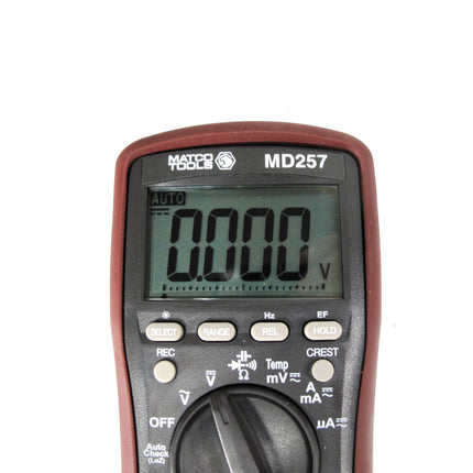 Matco Tools MD257 True RMS Auto-Ranging Backlit Tech Digital Multimeter