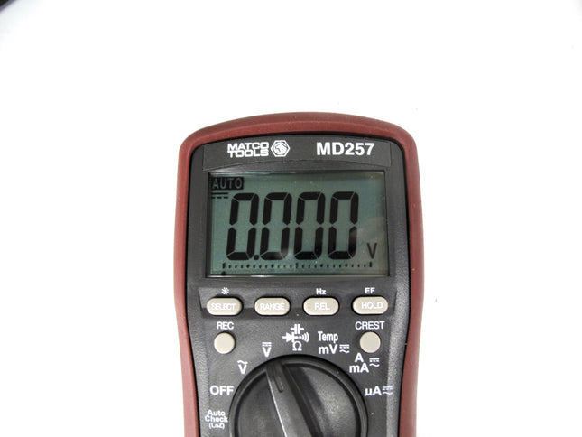 Matco Tools MD257 True RMS Auto-Ranging Backlit Tech Digital Multimeter