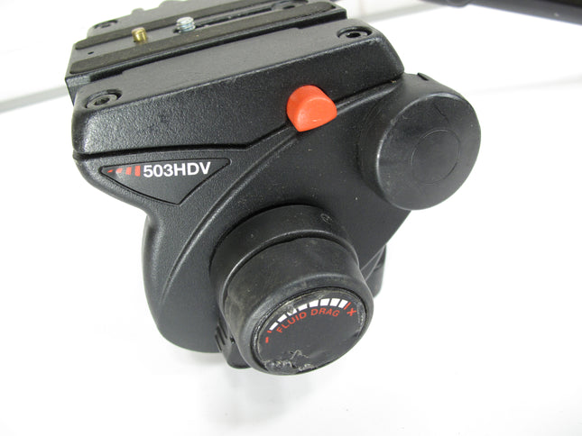 Manfrotto 503HDV Professional Video Fluid Quick Release Tripod Head W/ Pan BarOpens in a new window or tab Pre-Owned
