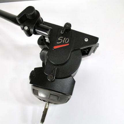 BOGEN / MANFROTTO 3147 / 510 VIDEO HEAD w/Manfrotto remobeble Sliding Plate.