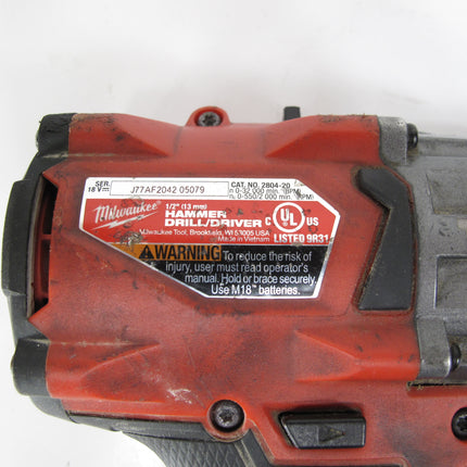 Milwaukee 2607-20 M18 Li-Ion 18V 1/2" Cordless Compact Hammer Drill/Driver