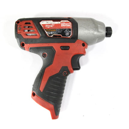 Milwaukee 2462-20 M12 12V Lithium Ion 1/4" Cordless Hex Impact Driver Tool Only