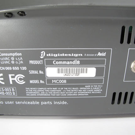 Avid Digidesign Focusrite Command 8 DAW Control Surface Mixer MC008