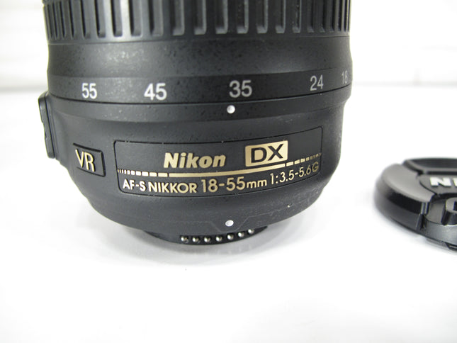 Nikon AF-S Nikkor 18-55mm f/3.5-5.6G DX SWM VR F Mount Camera Lens