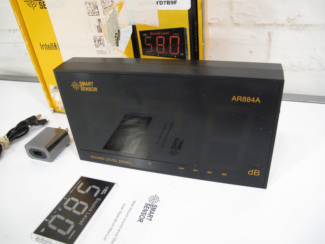 Smart Sensor AR884A Sound Level Meter w. Large LCD Screen Decibel Nois ...