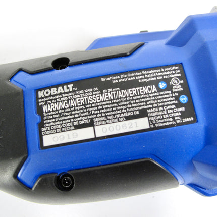 Kobalt 24-volt Max-Amp Sliding Switch Brushless Cordless Die Grinder TOOL ONLY