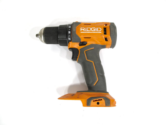RIDGID R86001 18V Lithium-Ion Compact Drill Driver Orange Tool Only