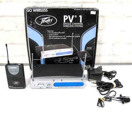 Peavey PV1 923.700 MHz UHF Lavalier Lapel Wireless Microphone System