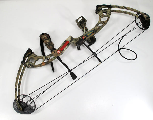 PSE Vision RH 29" 70# 12-30" Draw Camouflage Compound Bow