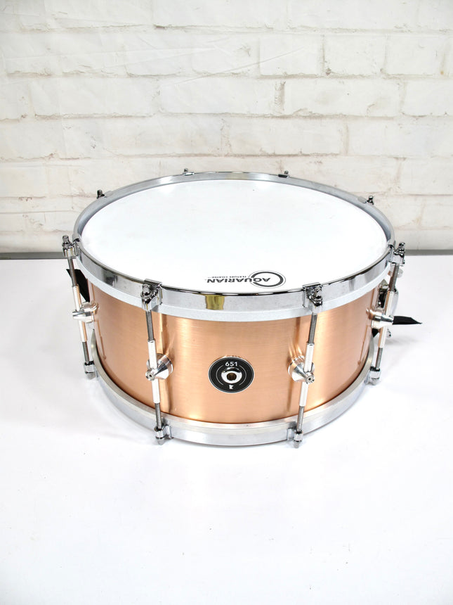 651 Drums 8 Lug  6.5 x 14 Inch Copper Shell Boutique Snare Drum