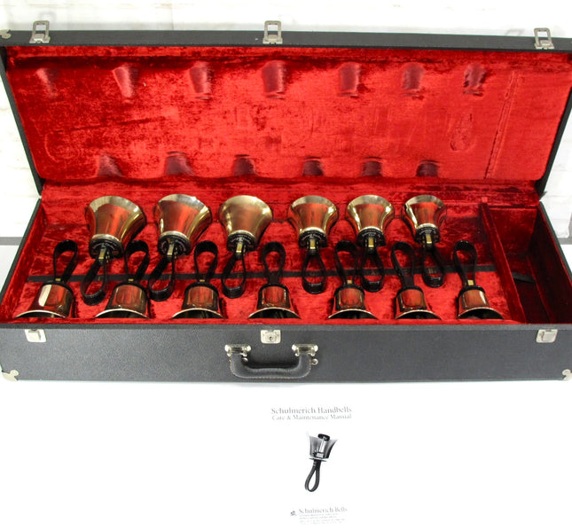 Schulmerich 1st Octave C5 C#5 D5 D#5 E5 F5,F#5 G5 G#5 A5 A#5 B5 Hand Bell Set