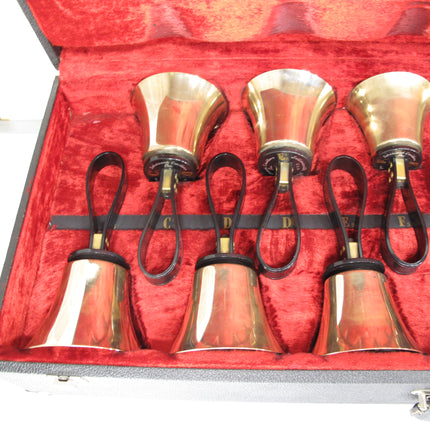 Schulmerich 1st Octave C5 C#5 D5 D#5 E5 F5,F#5 G5 G#5 A5 A#5 B5 Hand Bell Set