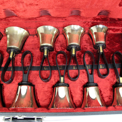 Schulmerich 1st Octave C5 C#5 D5 D#5 E5 F5,F#5 G5 G#5 A5 A#5 B5 Hand Bell Set