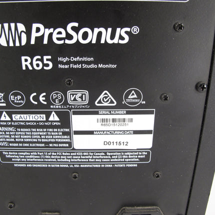 PRESONUS R65 Active Air Motion Transfer (AMT) Studio Reference Studio Monitor Pair