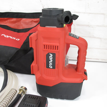 Populo HTPL-2009 AC & Battery Portable Hybrid Water Transfer Utility Pump