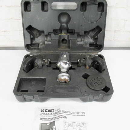 CURT OEM Puck System 2-5/16" Gooseneck Trailer Hitch Ball 30K & Anchor Kit 60618