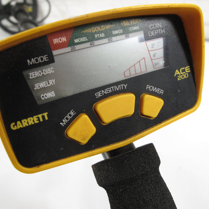 Garrett ACE 200 Metal Detector w/ Waterproof Coil & Digital Target ID