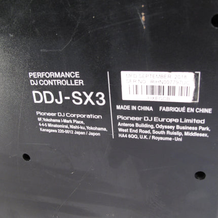 Pioneer DDJ-SX3 Performance 4-Channel Serato DJ Controller With Power Cord
