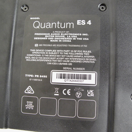 Presonus Quantum ES 4 4x4 24-Bit/192 kHz USB-C Audio Recording Interface