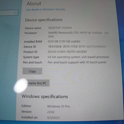Microsoft Surface Go 1824 128GB 8GB Win 10 Tablet Computer