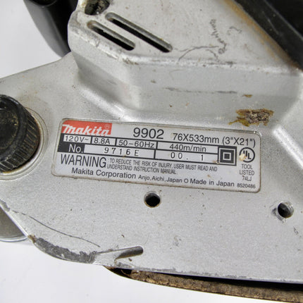 Makita 9902 3x21 1010 Watt Heavy Duty Belt Sander